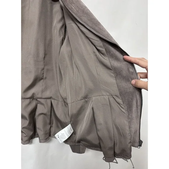 Kut From The Kloth Faux Suede Woman's Zip Jacket  ‎ (0065) - Picture 9 of 14